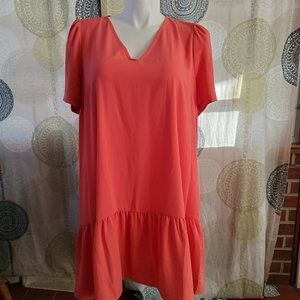 🤩3/$15! NWT a new day coral dress (XXL)